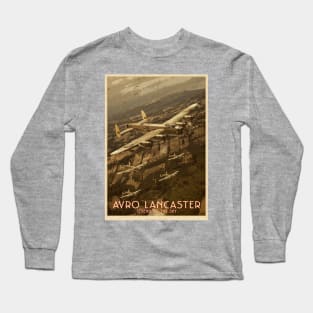 Avro Lancaster poster Long Sleeve T-Shirt